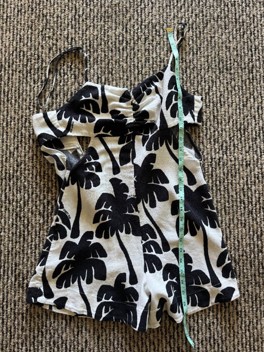 FARM Rio Palm Print Romper Size P Small - Picture 8 of 11